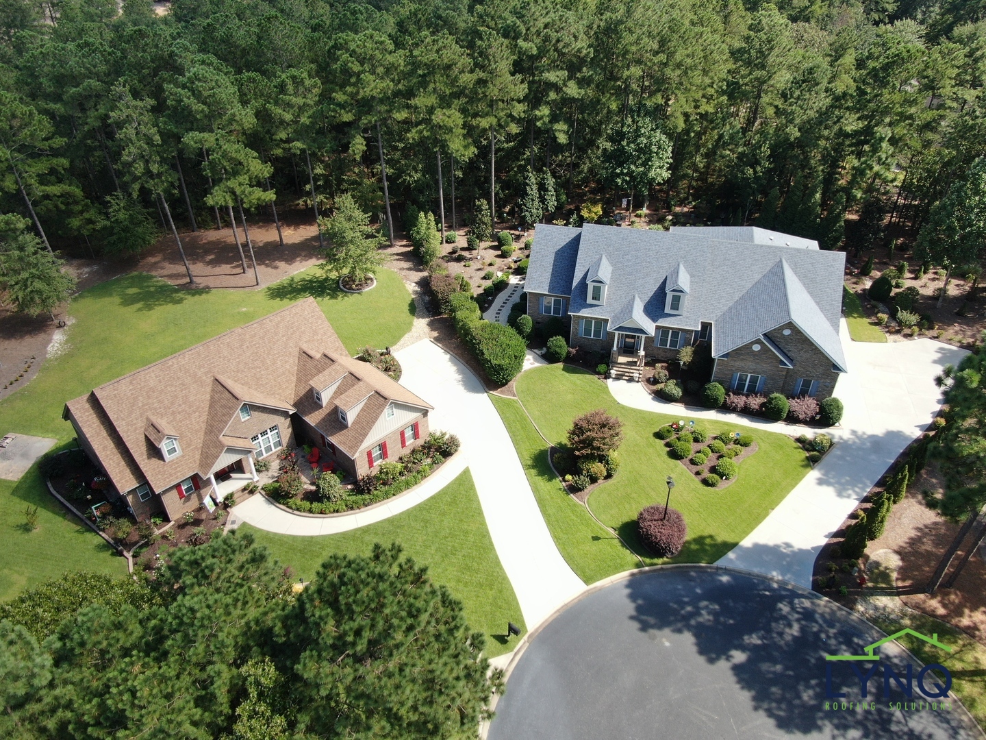 Well-maintained residential roof served by LYNQ Roofing in Greenville